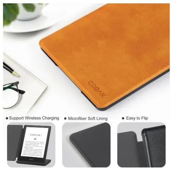 CoBak Case for ereader - All New PU Leather Smart Cover with Auto Sleep Wake - Picture 3 of 5